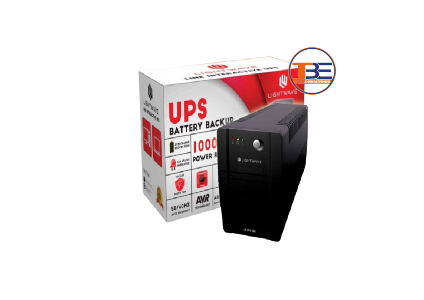 Onduleur LIGHTWAVE UPS 1000VA - 6 mois de garantie en ligne